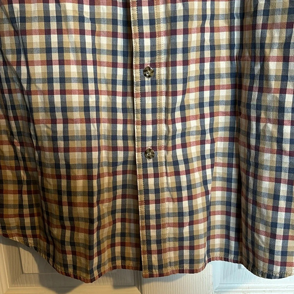 Carhartt men’s tan plaid short sleeve button down shirt size XXL - Picture 5 of 9